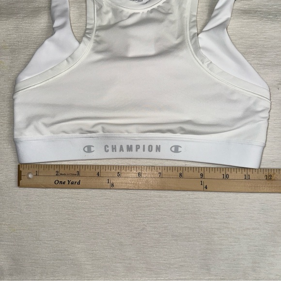 Champion Sports Bra Womens XS White Absolute Mesh Moderate Impact Double Dry NWT - Picture 5 of 8
